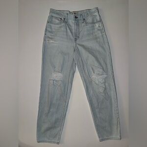 Women’s Size 27 Madewell Distressed Light Washed Jeans
